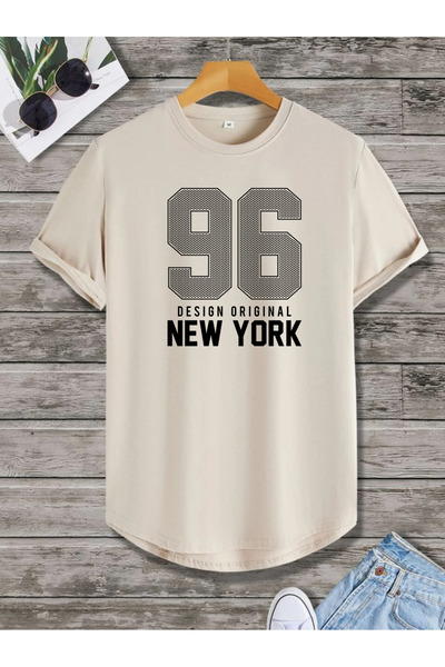 SUNFREE New York 96 Printed Oval Skirt Cotton Pack Summer Unisex Tshirt
