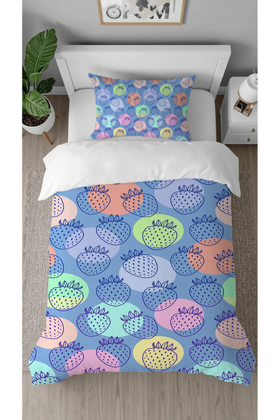 GREENDECOR Strawberry Fruit Sweet Candy Patterned Special Design Pack of Digi...