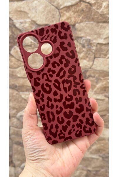 Vip Case Redmi 13 4g Compatible Leopard Printed Pack Silicone Shock-Absorbing...