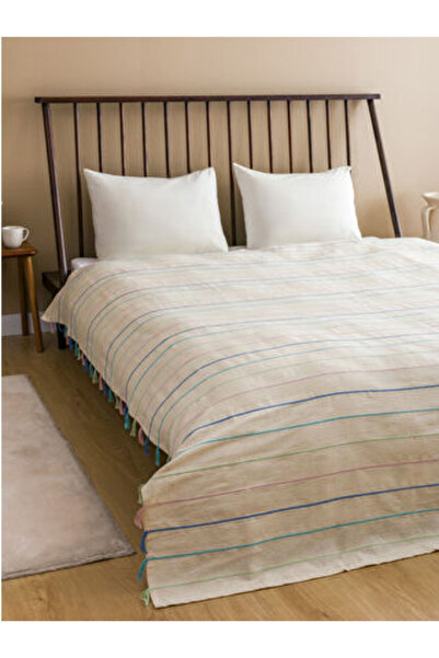 LC Waikiki Mixed Line Patterned Double Bedspread 200X220 cm