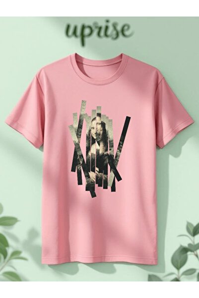 Vordevia Mona Lisa Printed Cotton Lu Oversized T-Shirt