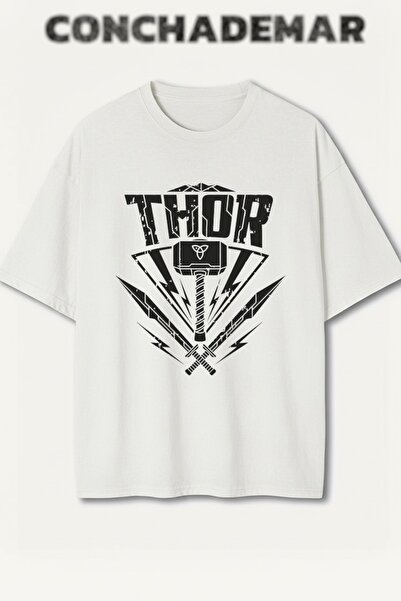 Vordevia Thor Printed Premium Oversized Cotton Lu T-Shirt