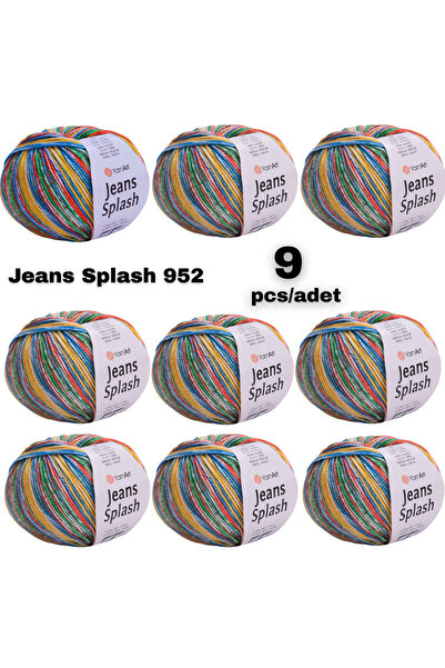 Yarnart Jeans Splash El Örgü İpi 9'lu Set Amigurumi Örgü İpi