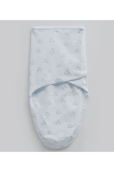 Caramell Incibaby %100 Cotton First Car Araba Patterned Baby Boy Swaddle
