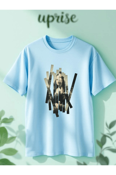 Vordevia Mona Lisa Printed Cotton Lu Oversized T-Shirt