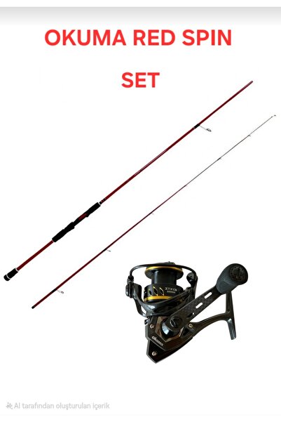Okuma Red Spin 279cm 10-40 gr 2 Parça Spin Olta Kamışı+ ITX CB ICB-3000HA 7+1...