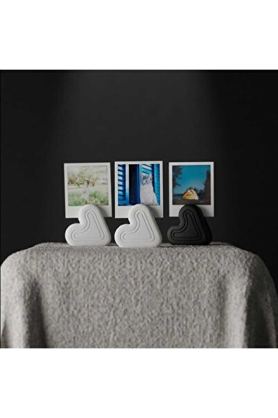 lucien vela Set de 3 suporturi foto Polaroid în formă de inimă - Suport decor...