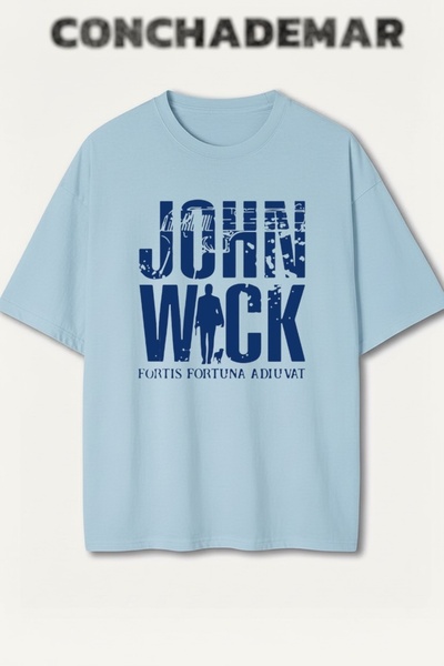 Vordevia John Wick Printed Premium Oversized Cotton Lu T-Shirt