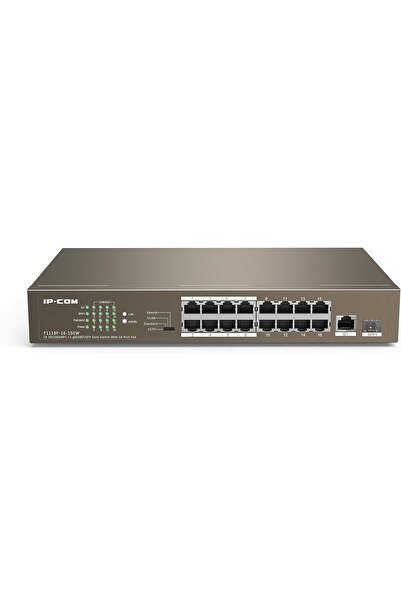 IPI IP-COM F1118P-16-150W 16/1/1 PoE Switch with 16-Port PoE, 10/100/1000 Mbp...