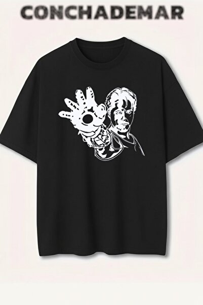 Vordevia Iron Man Printed Premium Oversized Cotton Lu T-Shirt