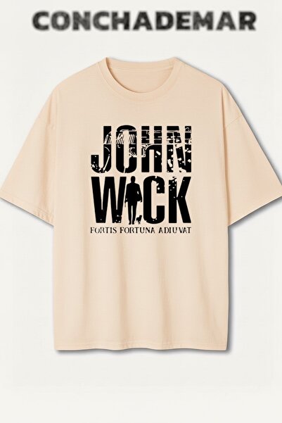 Vordevia Τζον Γουίκ με τύπωμα Πρέμιουμ oversized Βαμβάκι lu T-shirt