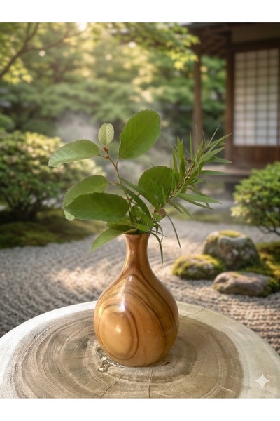 Ezmd Ahşap Vazo Küçük Boy Modern dekoratif Amaçlı