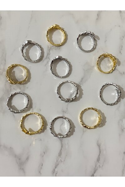 modamira خاتم سيربنتي فضي اللون حصري قابل للتعديل