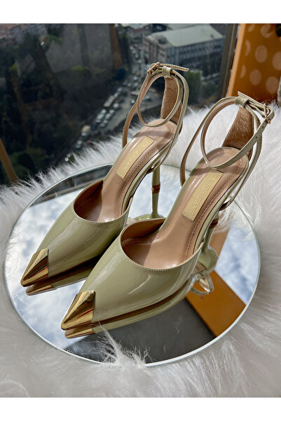 labor Selection حذاء نسائي بكعب ستيليتو مدبب من الأمام بطول 10 سم