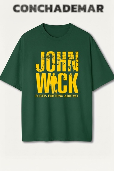Vordevia John Wick Printed Premium Oversized Cotton Lu T-Shirt