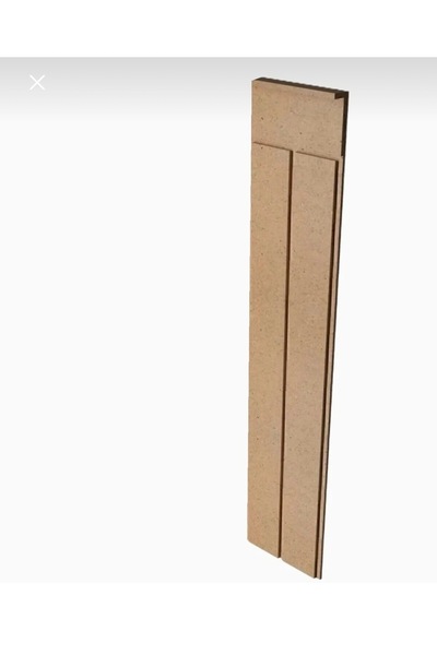 ALEN CNC (102x18CM) Mdf Cnc İşlemeli Dekoratif Boyanabilir Duvar Paneli Düz (6MM)