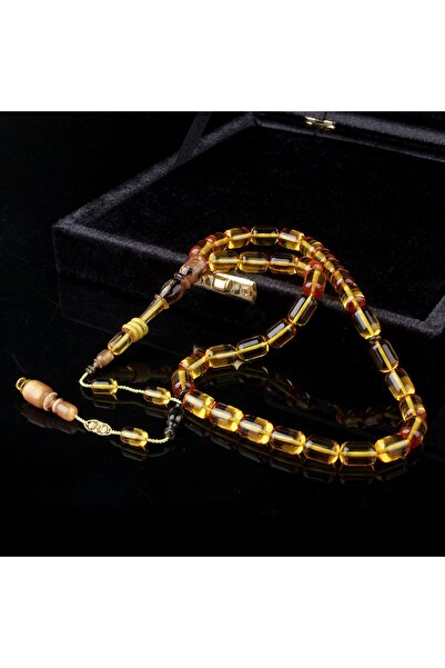 İnan Tesbih Master Craftsmanship Signed Systematic Ka Velvet Utulu Fire Amber...