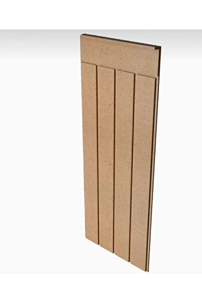 ALEN CNC (102x36CM) Mdf Cnc işlemeli Dekoratif Boyanabilir Duvar Paneli (6MM) Düz