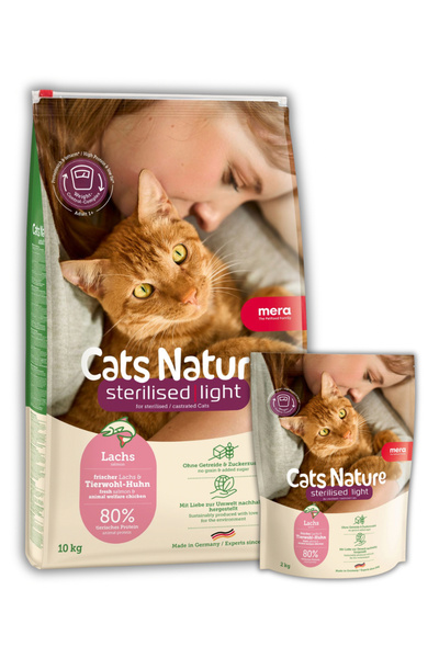 Mera Cats Nature Sterilised Light Tahılsız Somonlu Kısır Kedi Maması 10 kg + ...