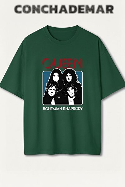 Vordevia Queen Printed Premium Oversized Cotton Lu t Shirt