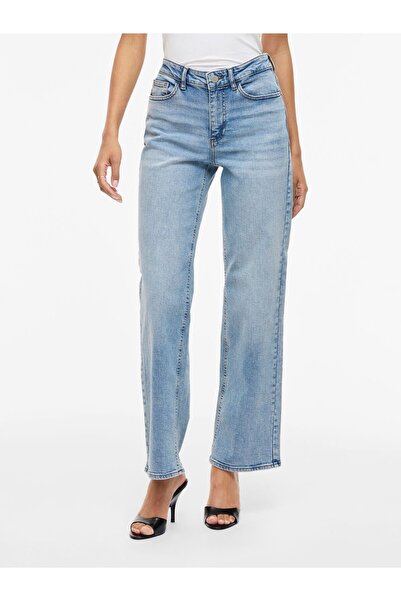 VILA Straight Fit Jeans VILISA Mid-Waist