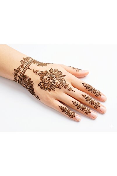 Traditional Floral Henna Stencil Sheet Set