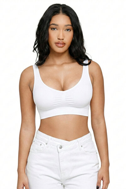 Ymc Premium Ultra Stretchy Seamless Sports Bra That Provides Soft-Textured Da...