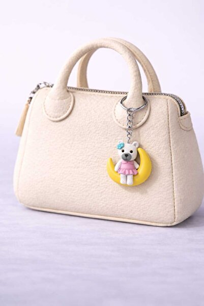 mdm style 🎀 🐻 🌙   Χαριτωμένο αξεσουάρ αρκουδάκι με μεταλλική αλυσίδα Μπρελ...