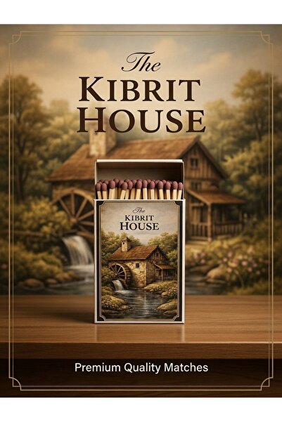 House The Kibrit Black Edition Dekoratif |Rustik Değirmen Evi Temalı Mum Yanı...