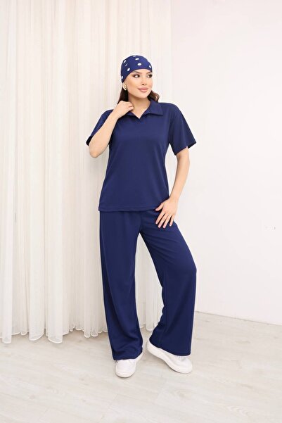 AKKEL BUTİK Polo Collar Suit