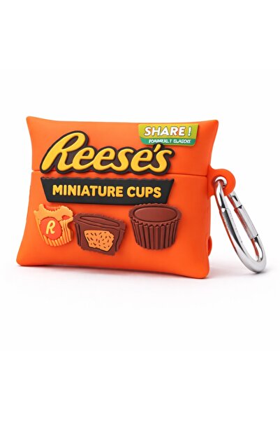 OEM AirPods 4 Silicone Case Reese's 3D Pattern, Anti-Shock Protection, with C...