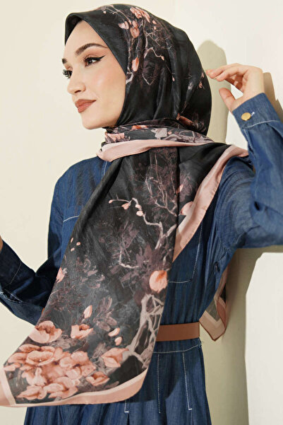 Lavanta Tekstil 120 cm Floral Pattern Scarf