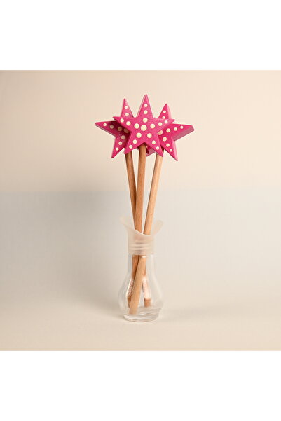 Zyt Tasarım عصا نجمة الخرافات الخشبية 3 قطع للزينة