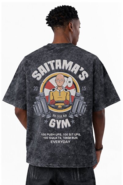 SEVBANO Μπλουζάκι One Punch Man Saitama για γυμναστήριο, φυσική κατάσταση και...