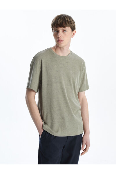 LC Waikiki Ανδρικό κοντομάνικο μπλουζάκι με λαιμόκοψη LCW Vision