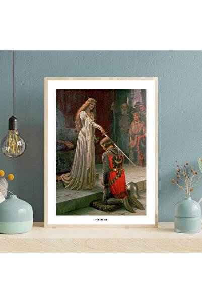 Pixaflair - Accolade by Edmund Blair Leighton - Tablo - Çerçevesiz Poster