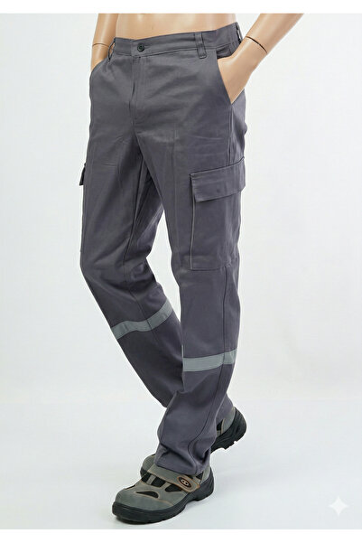 Secura İş Güvenliği Winter Work Pants Gray 7*7 g Gabardine Fabric %100 P Cott...