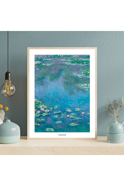 Pixaflair - Water Lilies by Claude Monet - Tablo - Çerçevesiz Poster