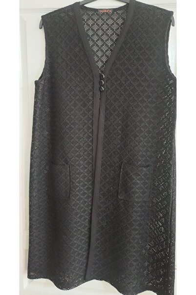 Anne ملابس رجالية باتال فيش شبكة بـ سترة أزرار مزدوجة بجيوب أسود