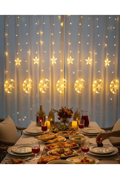Epilons Warm White Moon Star Light String Party Wedding Ramadan Decor