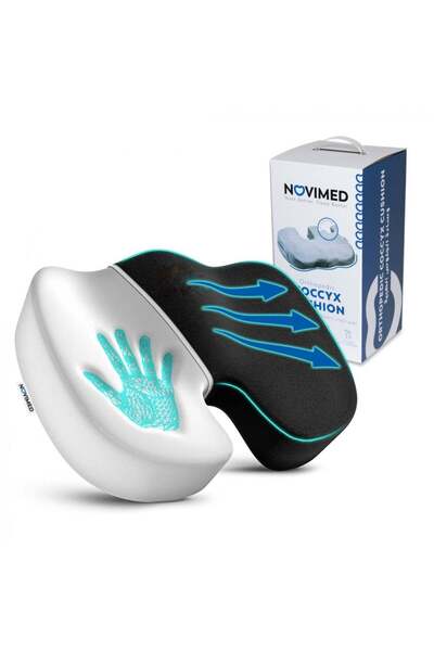 Back House Orthopedic Seat Cushion – Back & Spine Support, Relieves Neck and ...