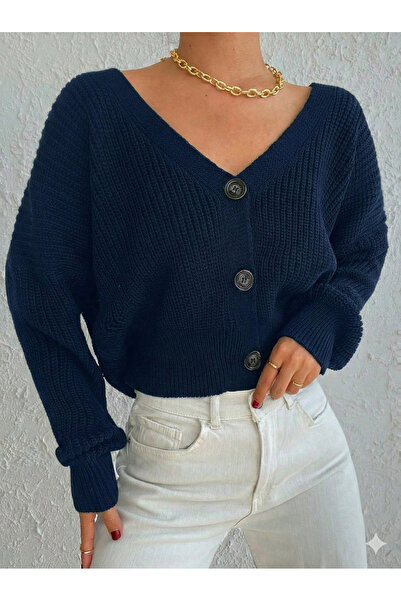 DRESSIFY WOMEN’S FASHION Γυναικεία μακρυμάνικη ζακέτα με τρία κουμπιά