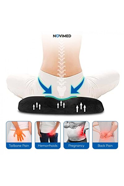 Back House Donut Seat Cushion – Orthopedic Coccyx & Hemorrhoid Relief Pillow,...