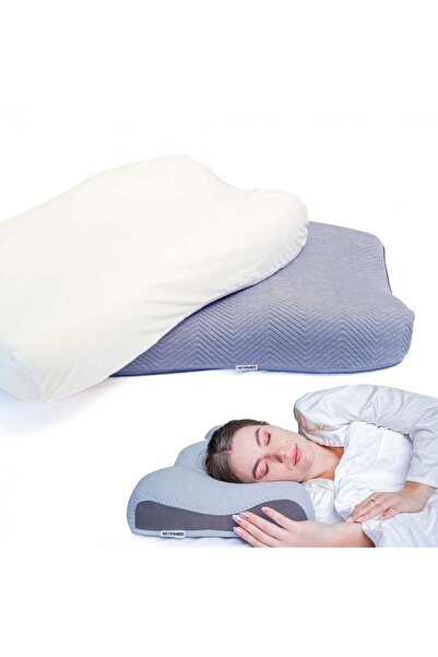 Back House Ergonomic Memory Foam Pillow for Neck, Shoulder & Head Support – C...