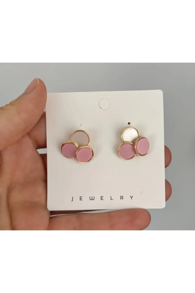 Soft Pastel Kadın Minimal Küpe