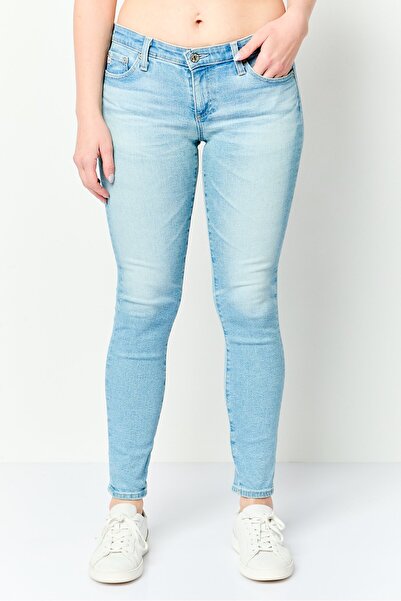 AG-ED Denim Women Super Skinny Fit Washed No Stretch Jeans, Washed Blue
