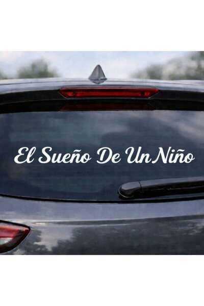 Kıvırcıkyoga El Sueño De Un Nino 90 cm sticker araç oto uyumlu