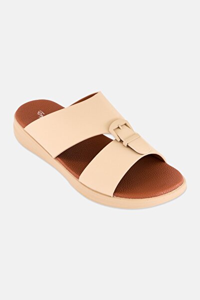 English Laundry Men Slip On Arabic Sandals, Khaki