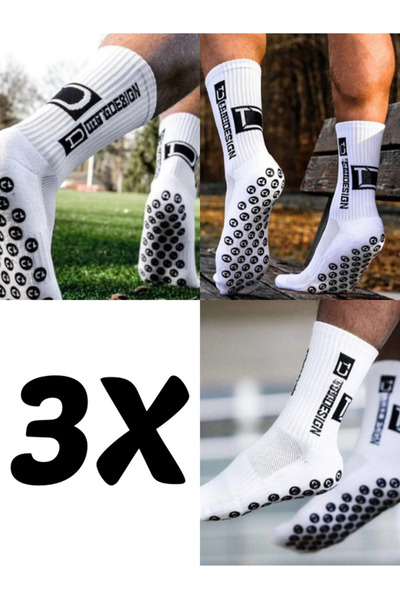 Shuttle Park 3 Pack Special Edition Non Slip Silicone Terry Sole Design Comfo...