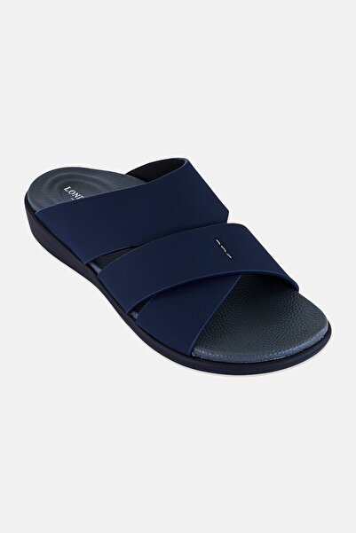 London Fog Men Slip On Arabic Sandals, Navy